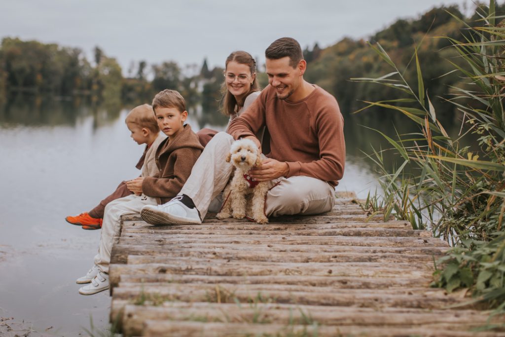 Familienbilder mit Hund